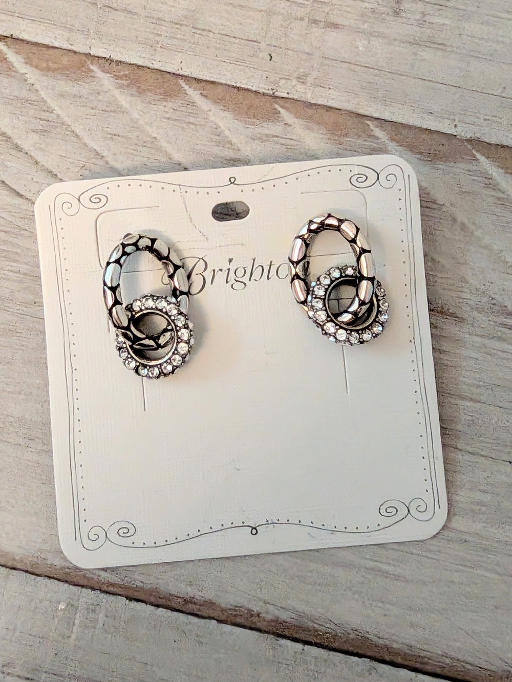 Brighton Pebble Pave Stud Earrings